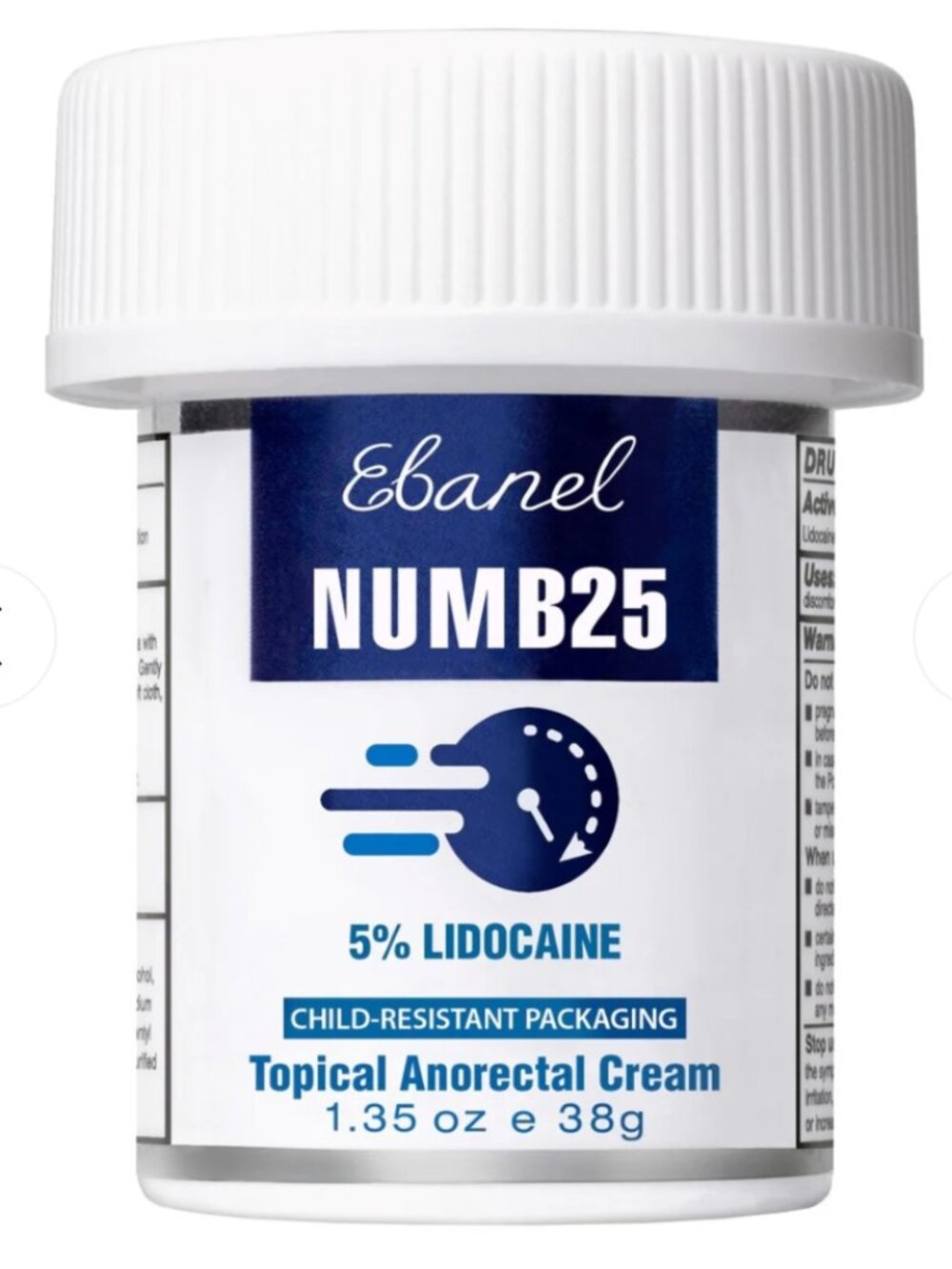 Ebanel 5% numb25 lidocaine numbing cream 1.35 oz new sealed
